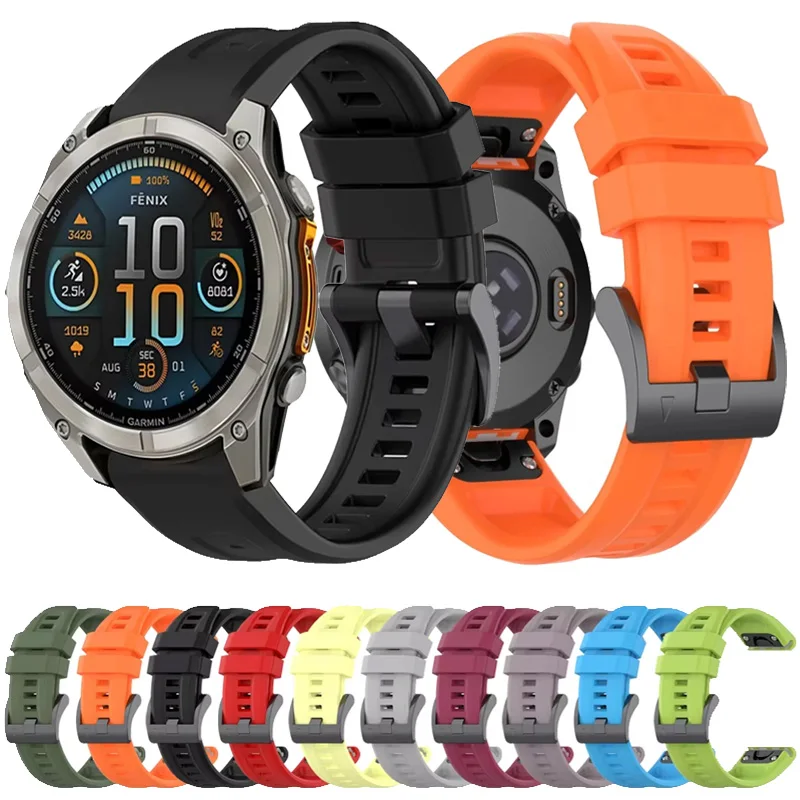 Silicone QuickFit Strap - Durable & Comfortable Correa for Garmin Watches