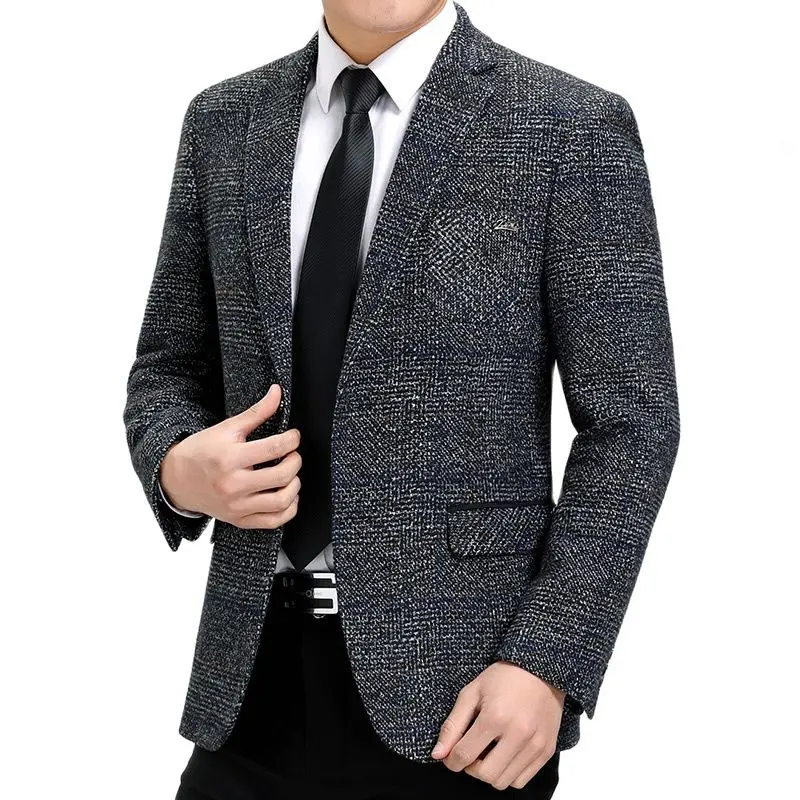 Batmo high quality smart plaid casual blazer men,men's casual suits,men's jackets plus-size M-3XL 507
