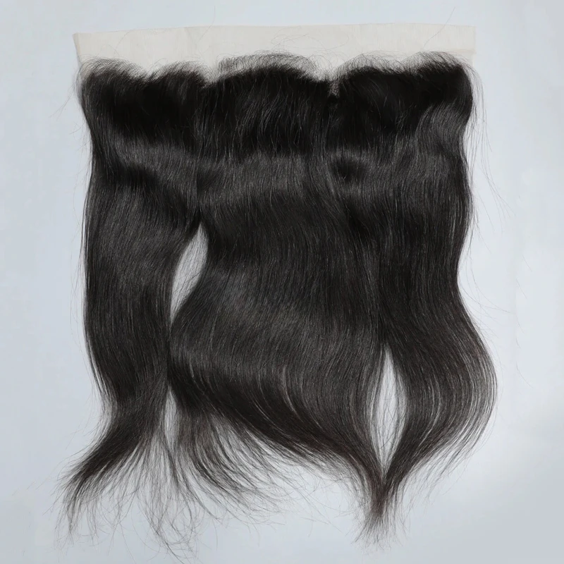 13x4 Straight Body Wave Lace Frontal Transparent Swiss Lace Unprocessed Brazilian Virgin Hair 150% Density 10-20 Inch PrePlucked