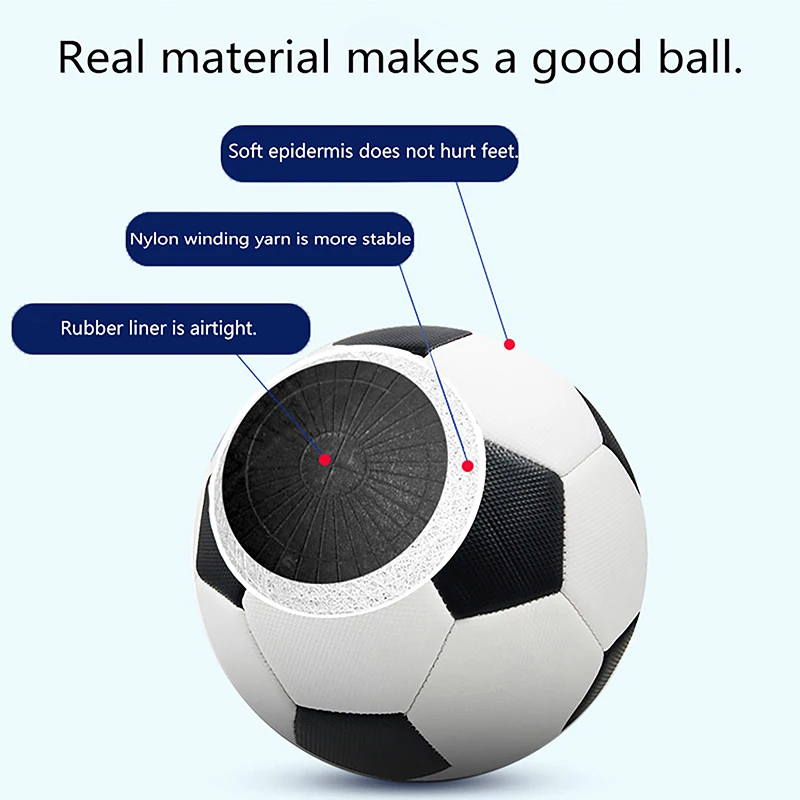 1Pc Outdoor Soccer Ball Size 4 Wear Rsistant Durable Soft PU for Football team Training Seamless  Training Game Supplies