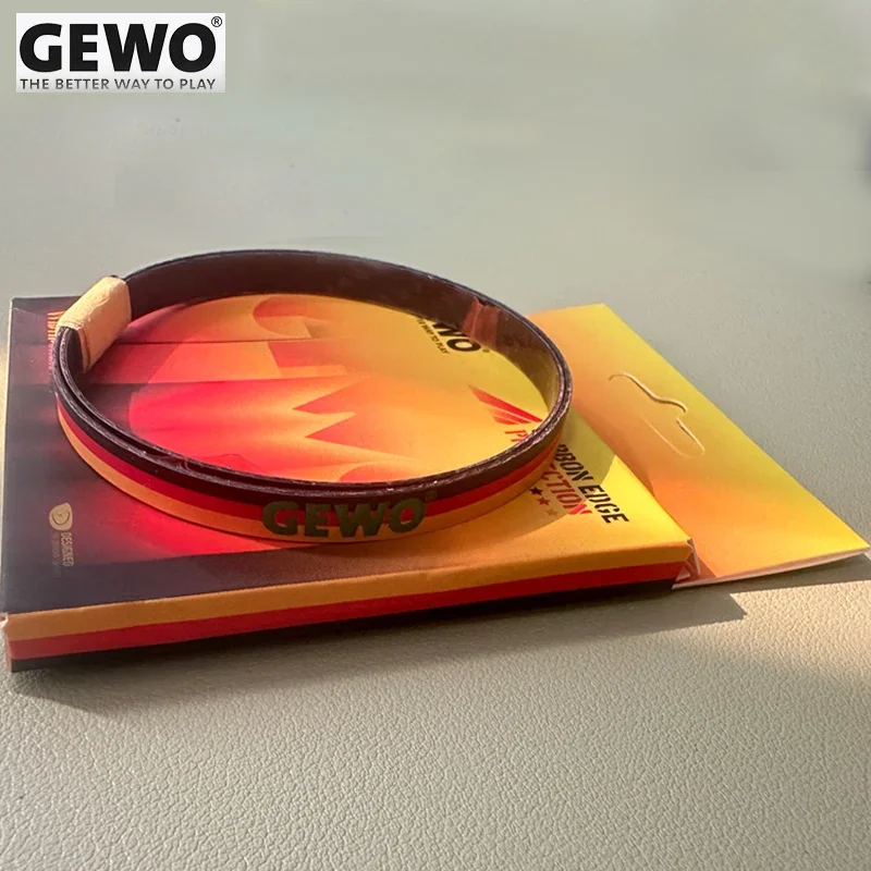 Original GEWO Table Tennis Racket Carbon Edge Tape Ping Pong Bat Side Hard Protective Sponge Tape 6MM Carbon Edge Tape