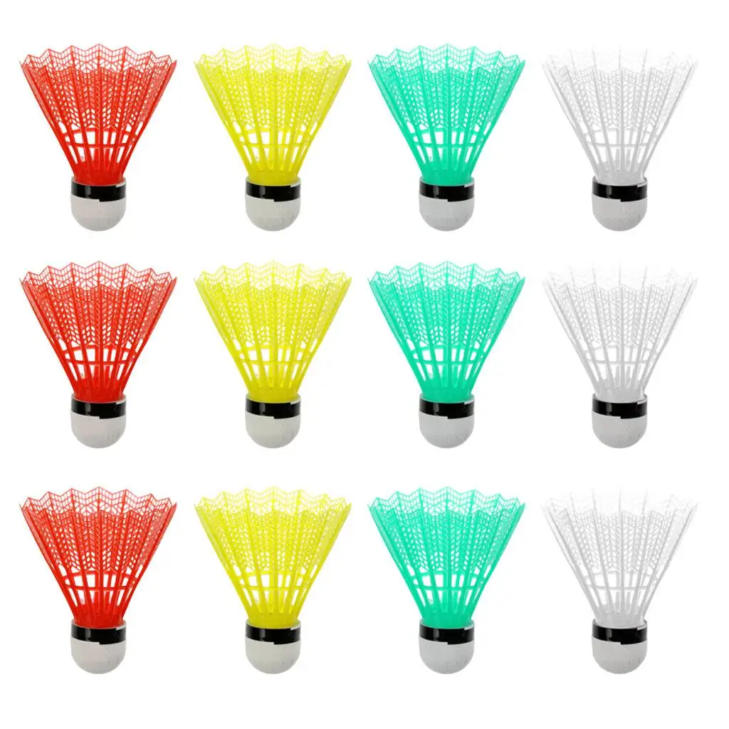 Colorful Plastic Badminton Shuttlecocks Balls Sport Training Game - Badminton Accessories and Equipment