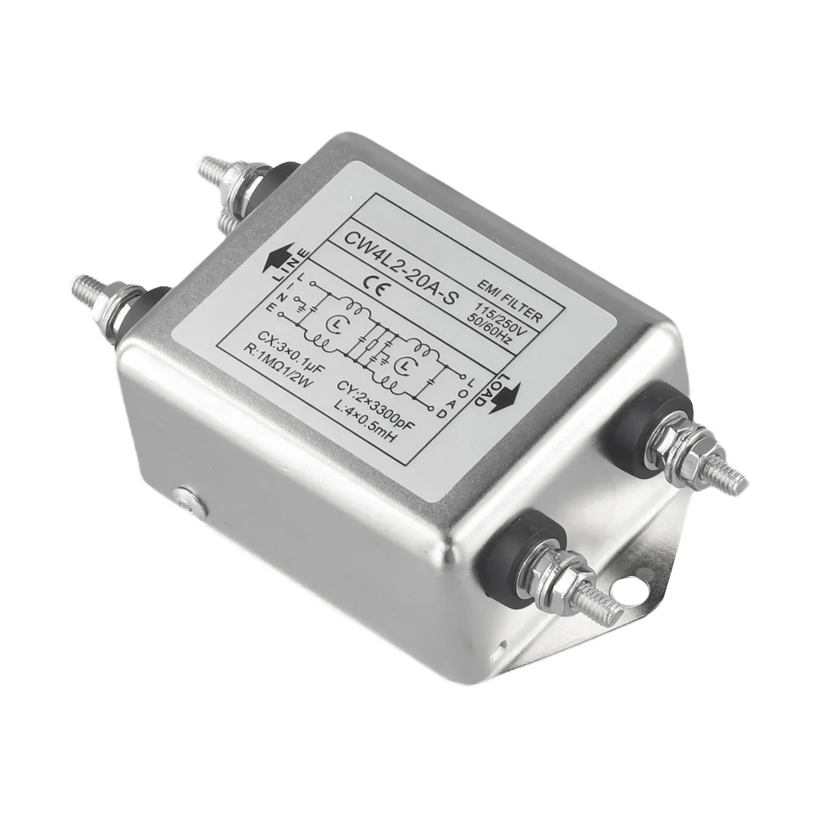 패션 전자 부품 전원 필터 전기 필터 115/250VAC 50/60Hz 최고의 브랜드의 새로운 버기 CW4L2-10A-S