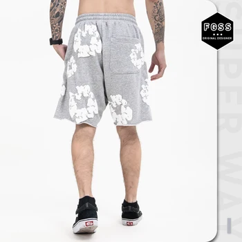 Superway Original Men's Shorts Foaming Full Printed Flower Streetwear Hip Hop Casual High Street Oversized Niche Japanese Shorts - Image 6