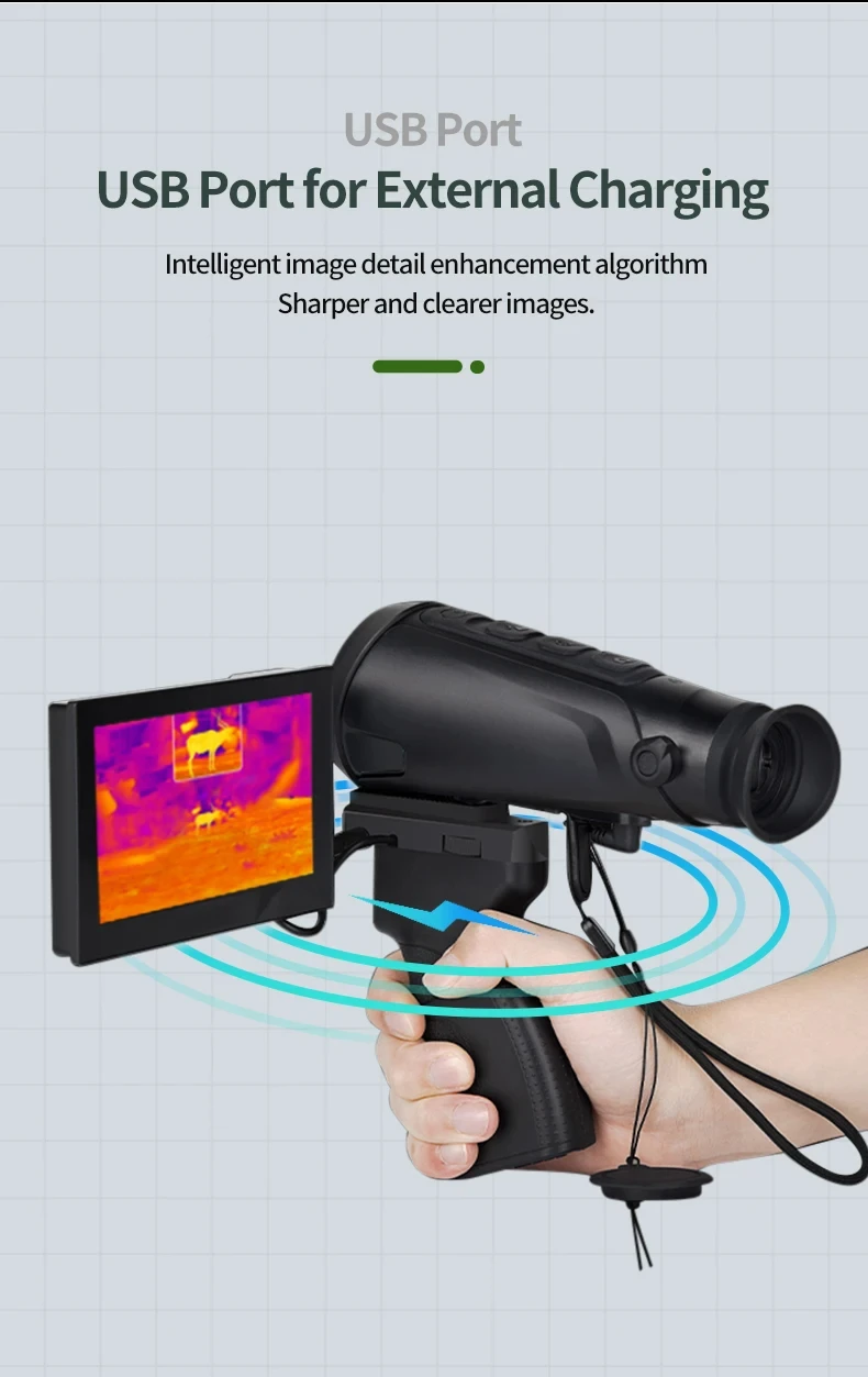 Thermal Monocular Hunting 256x192 50Hz Infrared Thermal Imaging Night Monocular