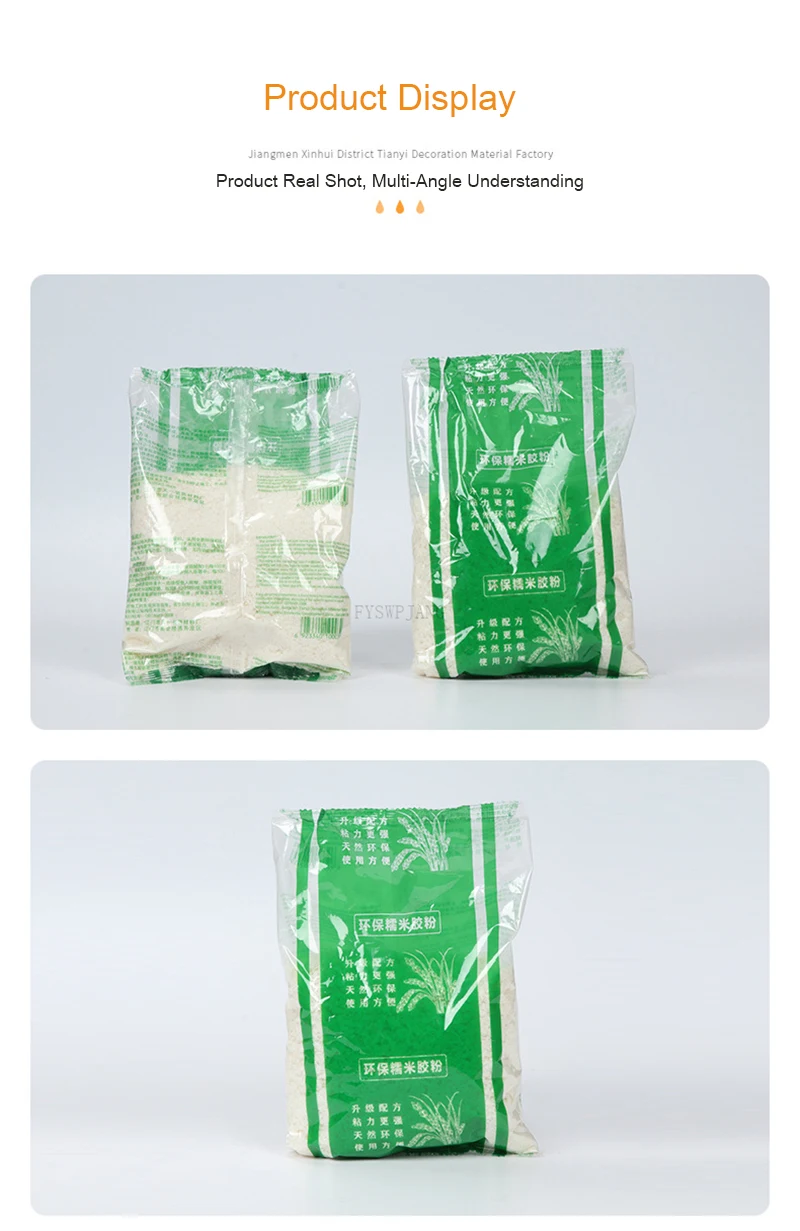 arroz glutinoso ambientalmente amigável em pó profissional