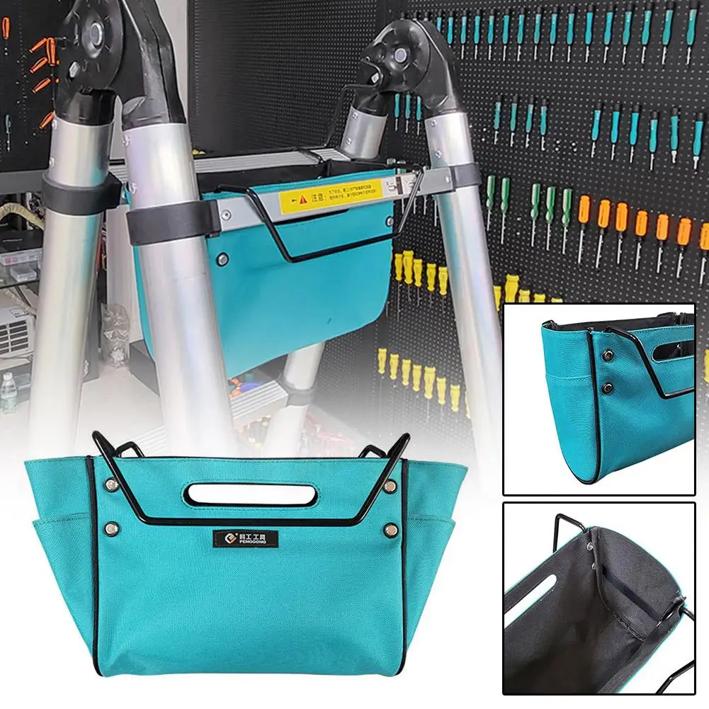 

1pcs Telescoping Ladder Tool Bag Portable Utility Tools Tool Bag Tool Waterproof Storage Herringbone Ladder Organizer Bags W3v3