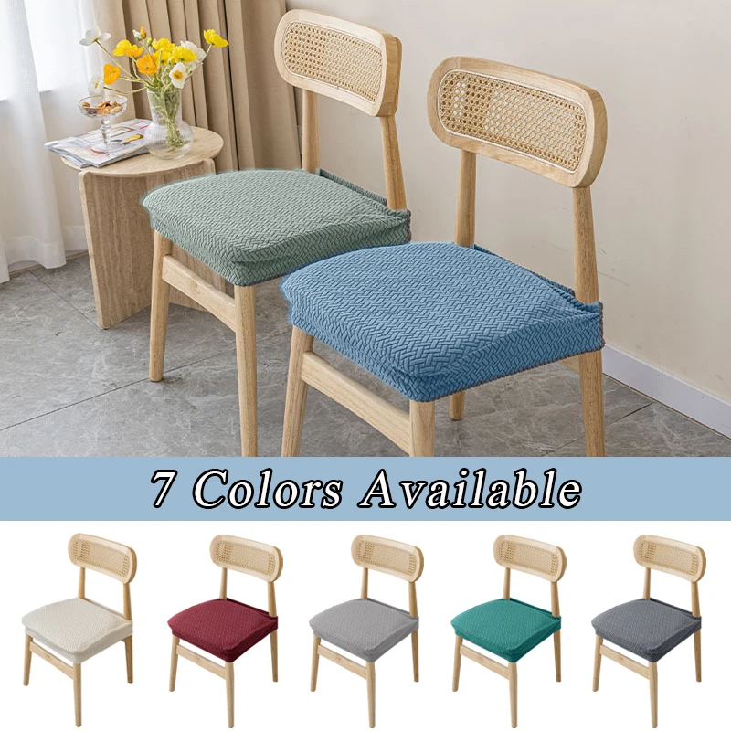 

Removable Dining Chair Cover Jacquard Dining Chair Covers Stretch Seat Cushion Slipcover for Kitchen Chairs Fundas Para Sillas