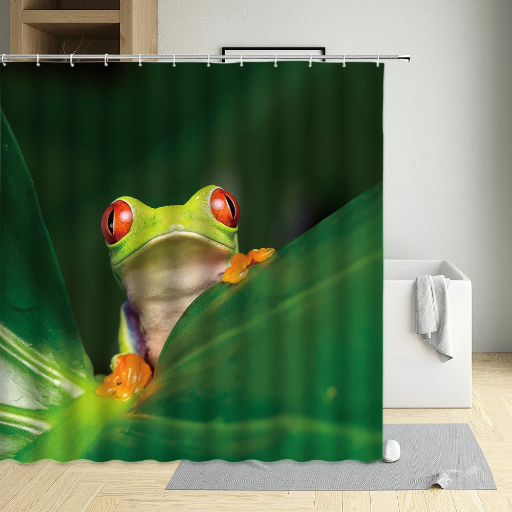 Frog Shower Curtain Fun Couple Creative Animal Love Theme Child Bathroom Wall Home Decor With Hooks Hanging Waterproof Screen programmable digital thermostat lcd display ntc sensor electric heating warm floor underfloor temperature controller with child lock