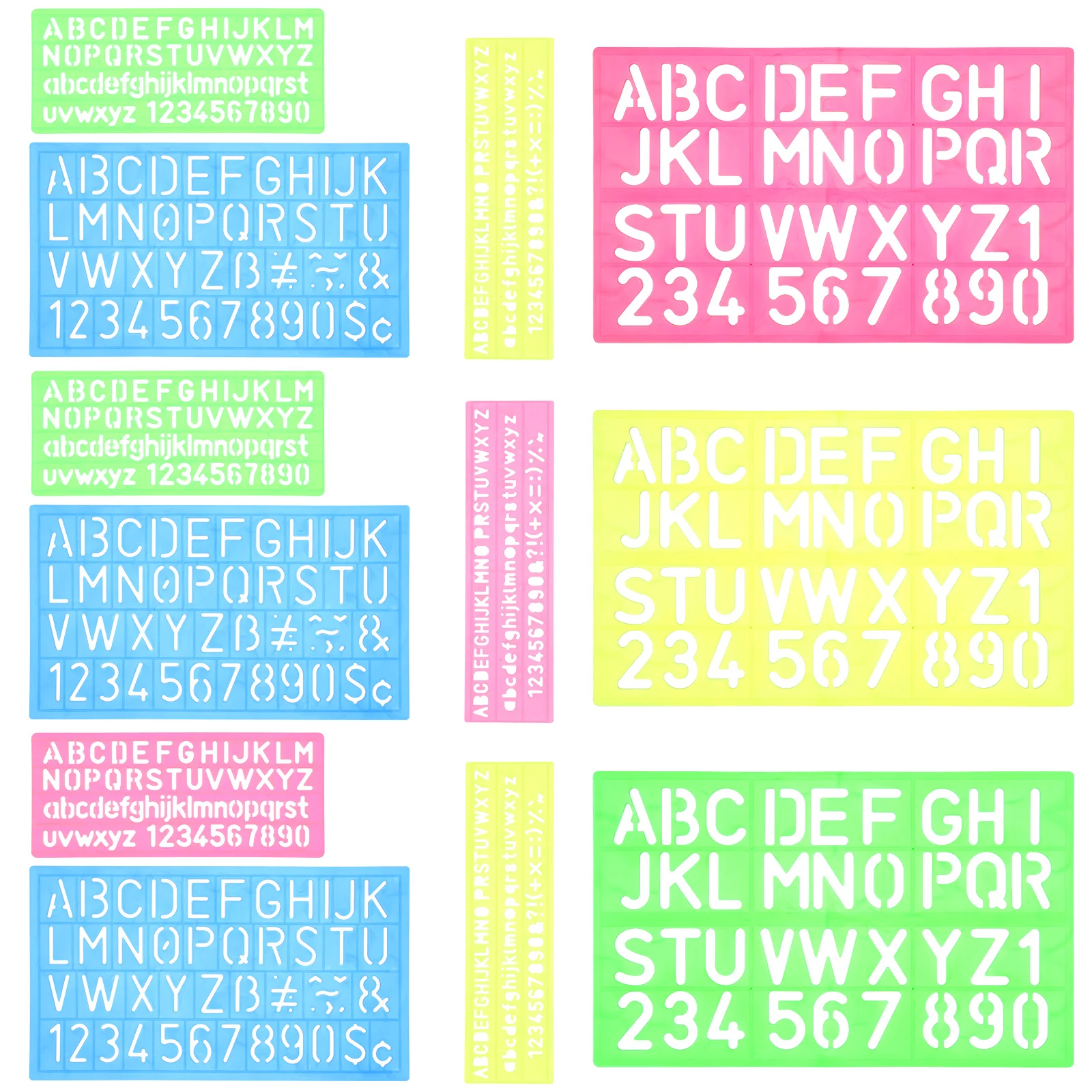 4Pcs Printing Stencils Letter Templates For Painting Compact Spray Letter Templates For Painting Household Printing