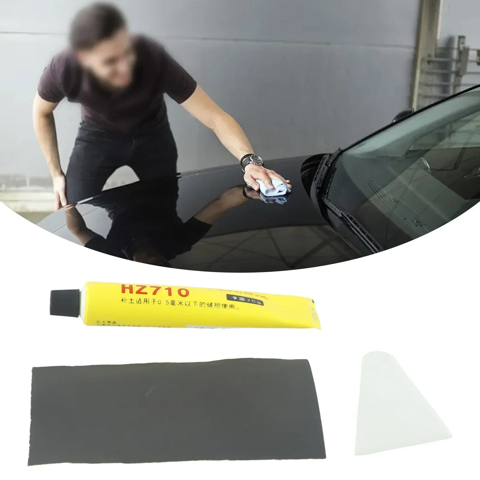 20g Car Fiberglass Boat Repair Paste Quick-drying Putty Paint Repair Repairing Scratch Gray Paint Agent Eye-filling