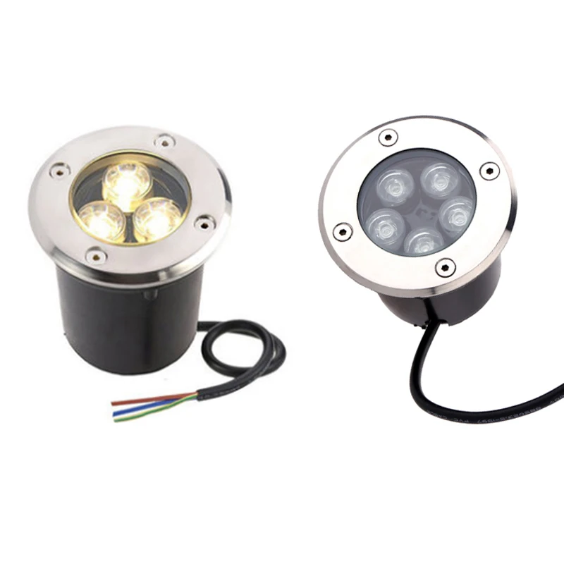 LED Garden Light Underground 3W 5W 7W 10W 12W Waterproof IP67 Outdoor Floor Recessed Spotlight Outside Deck Lighting 220V DC12V 24V garden decoration lamps