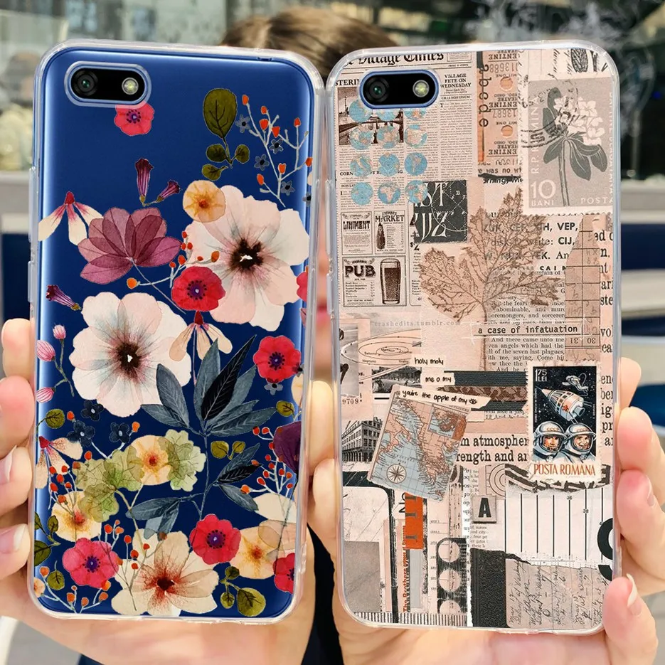 Luxury Painted Clear Silicone Soft Phone Case - Decorative Back Cover