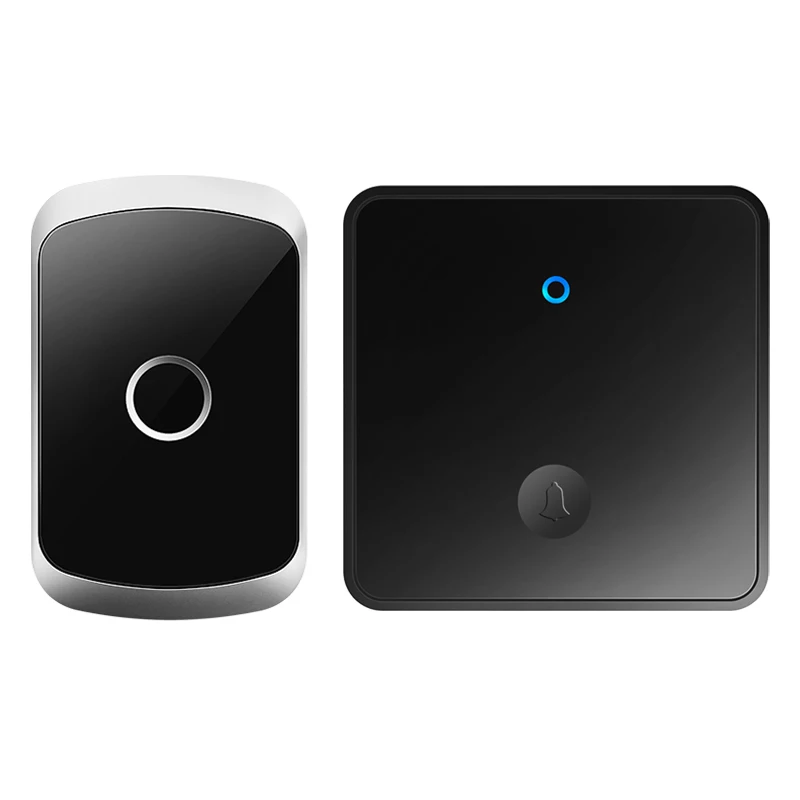 

CACAZI Self-Powered Home Wireless Doorbell Sets for Outdoor Waterproof No Battery Button US EU UK Plug 60 Chime Alarm Call Bell