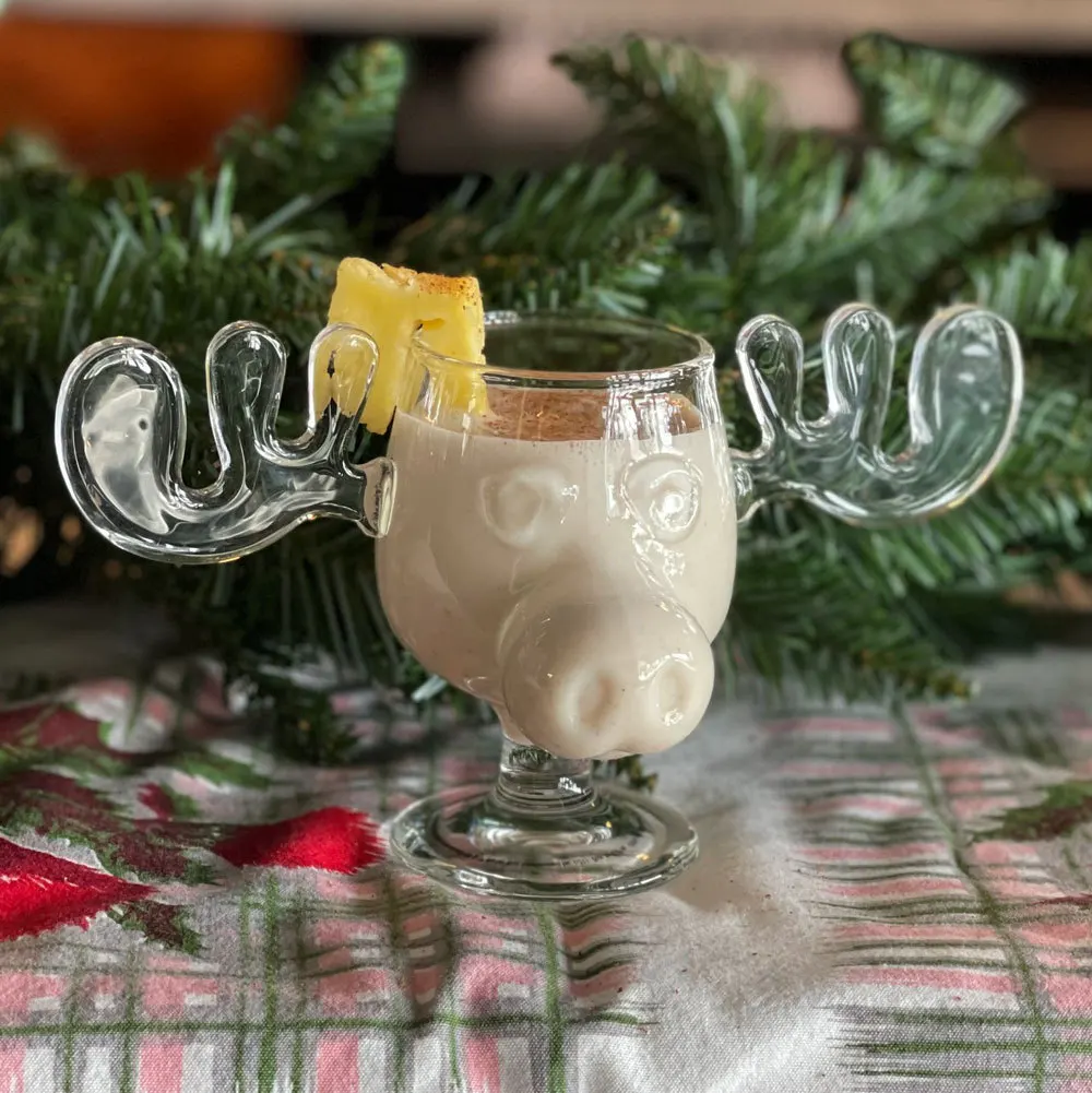 Whiskey Glass Glass Drinkware Christmas Glass Cup Antler Santa Claus Body Mugs Reindeer Glass Mug Crafts Transparent Wine Milk Coffee Cup Christmas Gift