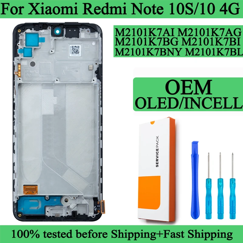 M2101k7ai m2101k7bg Premium-LCD für Xiaomi Redmi Note 10 4g 