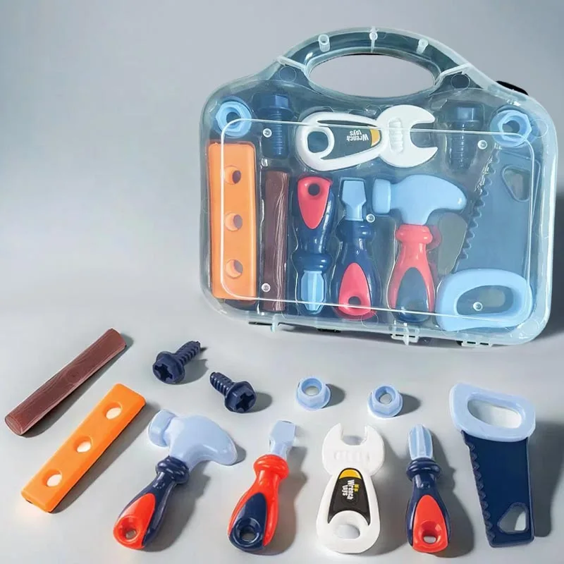Kids Montessori Educational Toys Boys Girls Repair Toys Screw Assembly for Children's Toys Tool Box Pretend Play Models