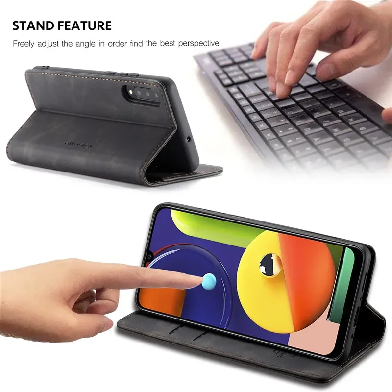 Premium Flip Leather Wallet Card Case - Elegant Protective Cover