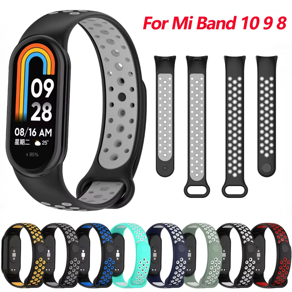 Two-Tone Silicone Smart Watch Replaceable Wristband and Sport Bracelet Accessories