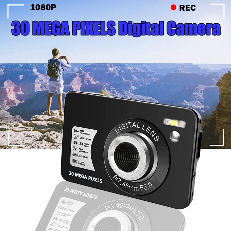 old digital camera Small Digital Camera 2.7inch IPS Screen 16X Zoom Face Detection Vlogging Camera for Photography Beginners Kids digital camera with wifi