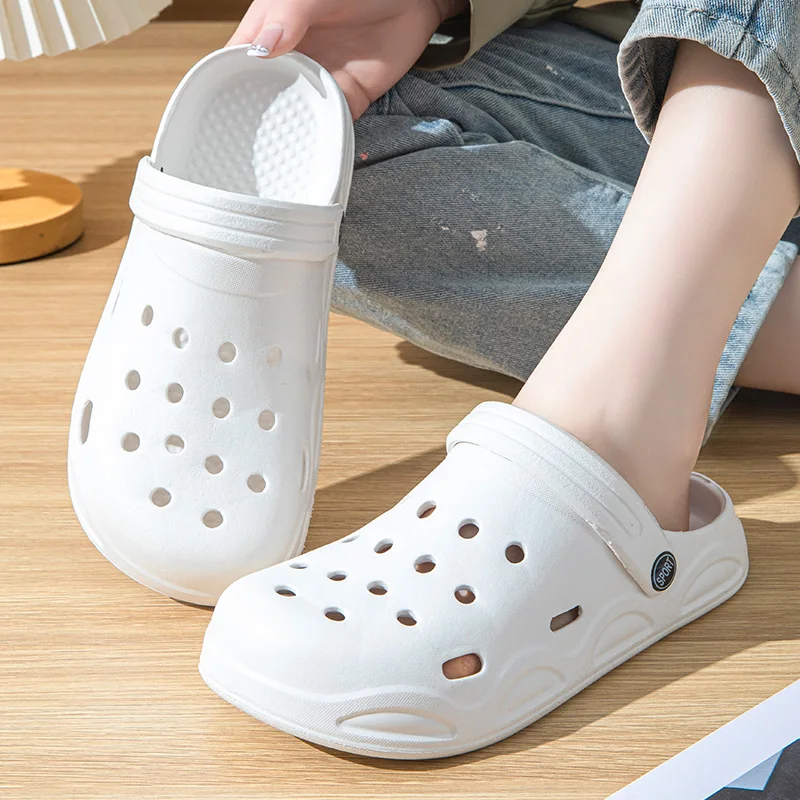 Summer Fashion Sandals Waterproof Slippers Men Shoes Outdoor Slides Soft Sole Garden Shoes Clogs EVA Beach Sandals Home Slippers 3
