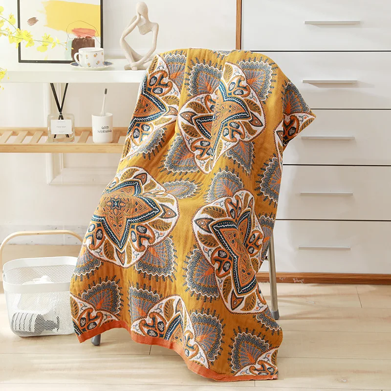

Cotton Bath Towel Large Towel, Floral Animal Cartoon Adult Soft Cotton Gauze Home Bath Towel 80 X 160 Cm Quick Dry