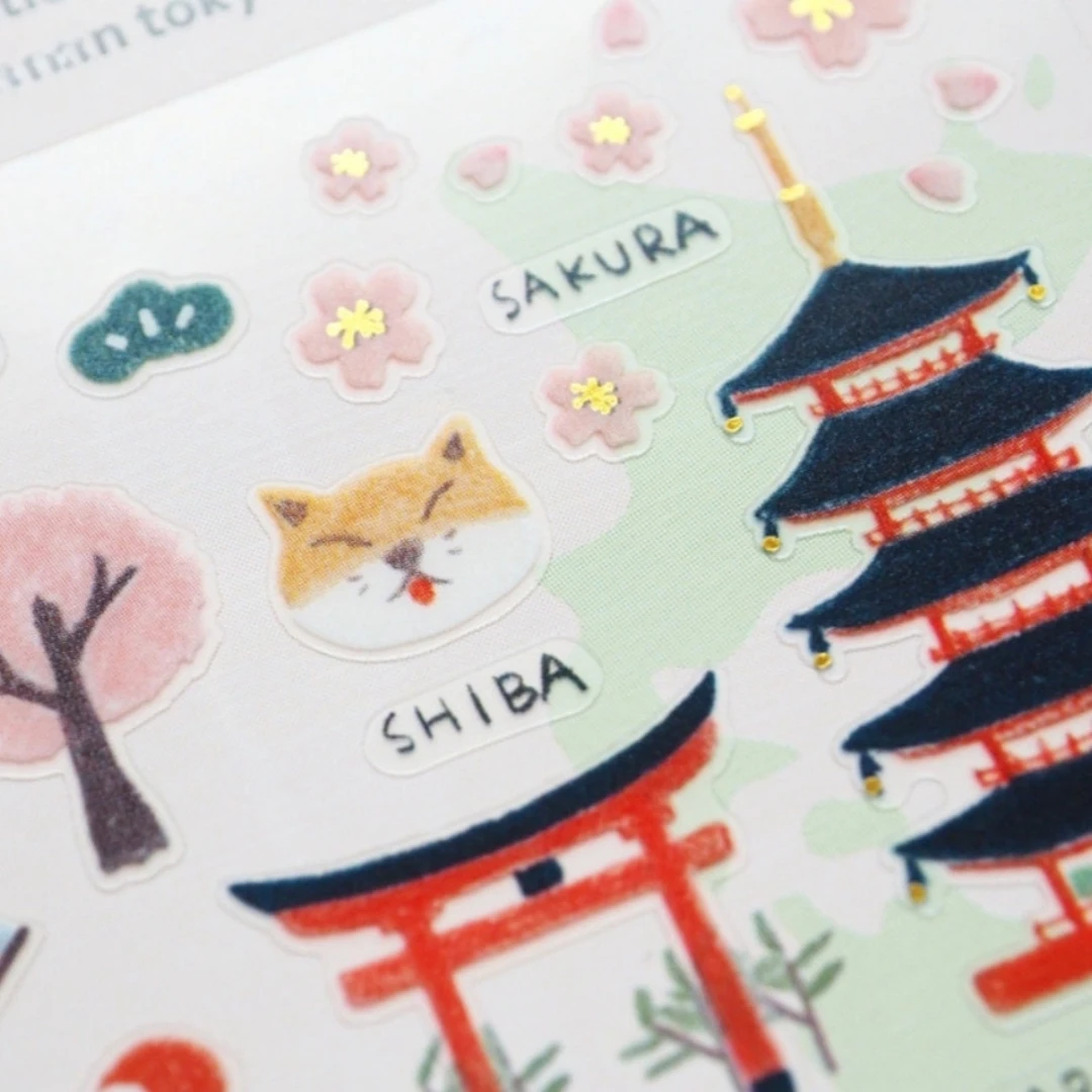Korean Import Suatelier Tokyo Travel Sticker Set for Scrapbooking & Journaling