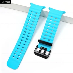 Enhanced Silicone Wristband with Double Pin Buckle and One - Click Button - Ultra 47mm (Light blue)
