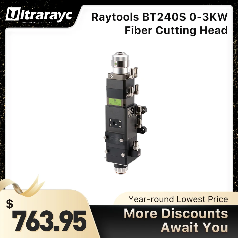 Ultrarayc Raytools BT240S 섬유 커팅 헤드 수동 QBH 금속 레이저 커팅 파이버 레이저 커팅 머신 용 0-2kW 0-3.3kW 초점