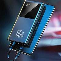 30000mAh Power Bank 66W Super Fast Charging PowerBank for iPhone 16 Samsung Xiaomi Mi Portable Charger Built in Cable Poverbank 2