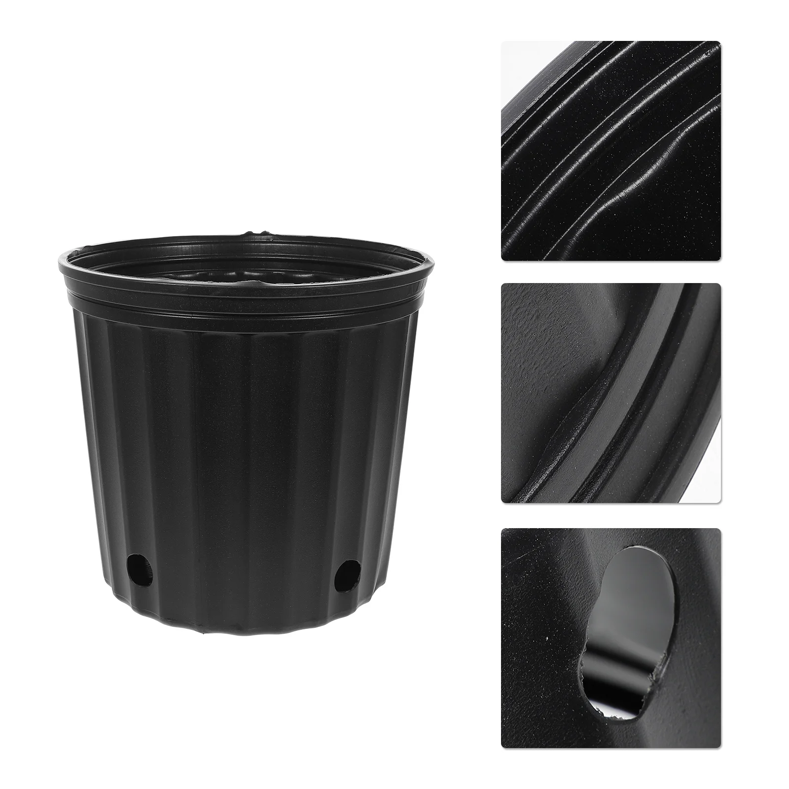 

1/3/5 Gallons Thicken Plastic Flower Pots Round Tree Growing Bucket Garden Balcony Planter Pots