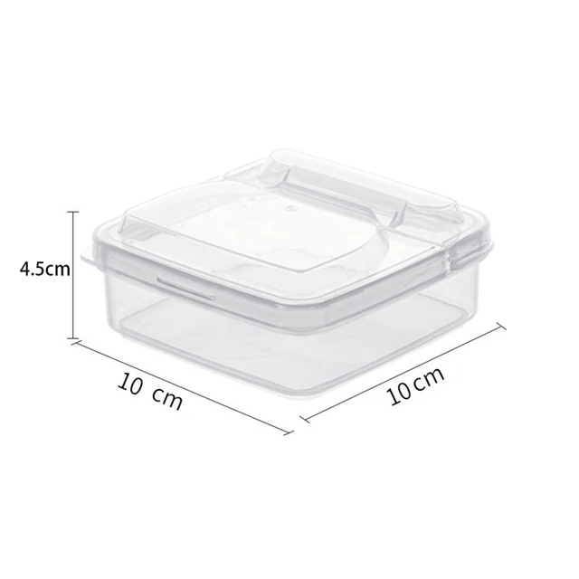 Boîte de rangement de fromage au réfrigérateur en plastique 1 pièce, récipient à fromage, boîte de rangement de tranche de fromage bloc de beurre 6
