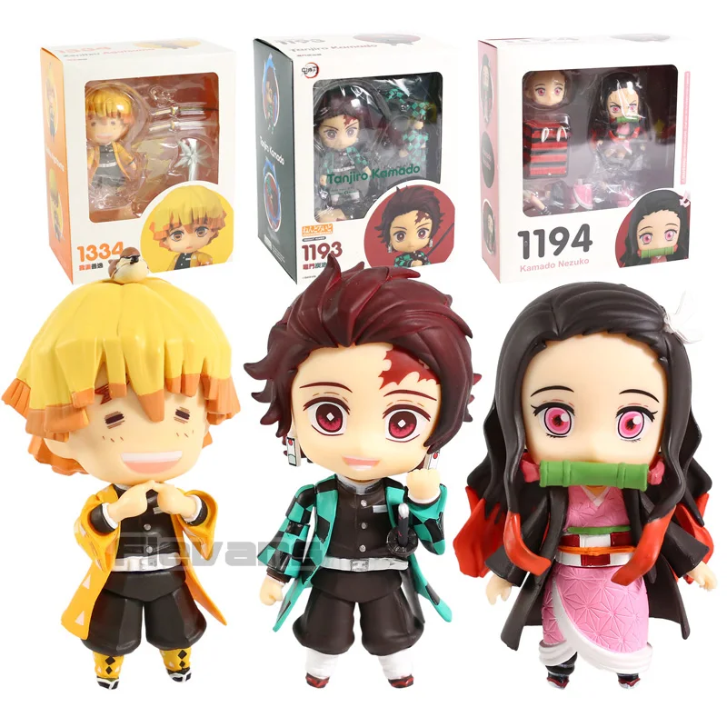 Demon Slayer Kimetsu No Yaiba Kamado Nezuko 1194 Tanjirou 1193 Zenitsu Agatsuma 1334 Hashibira Inosuke 1361 Action Figure Toy | Игрушки и