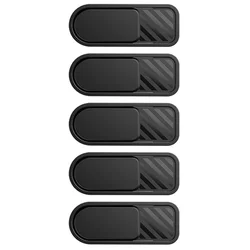 Privacy Protection Sliding Camera Lens Cover Sticker (R03-Black-5Pcs)