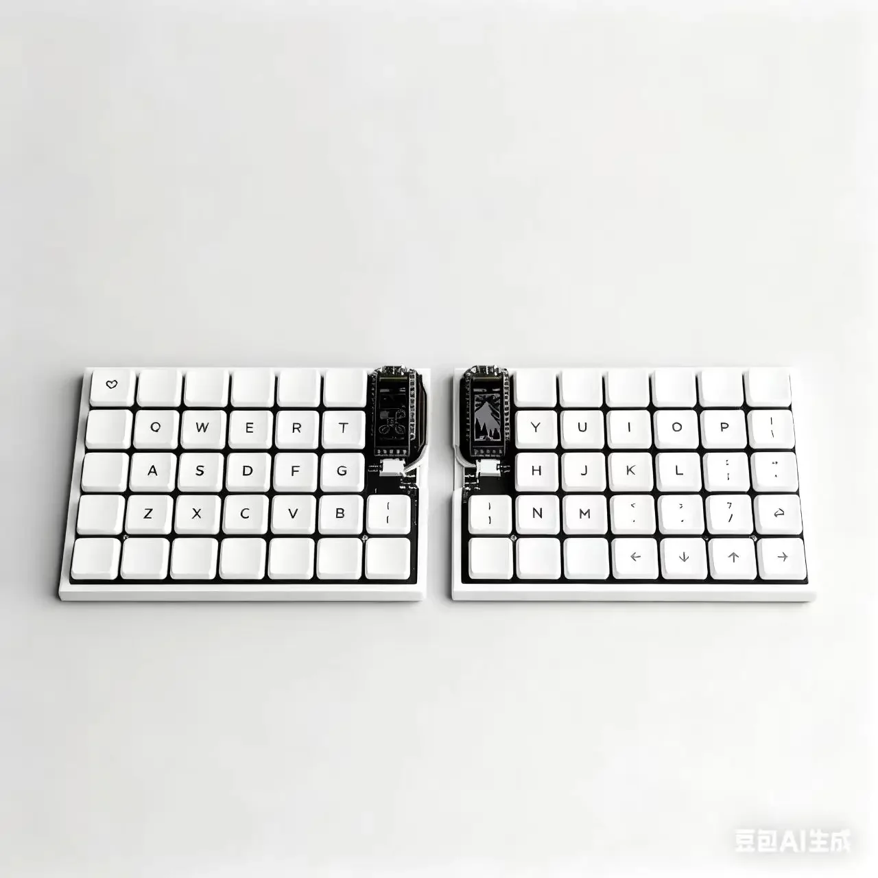 TOTEM 分割キーボード（Choc v1リニア／Bluetooth対応） ワイヤレス FelixKeeb Choc V1 オルソリニア スプリットキーボード ZMK