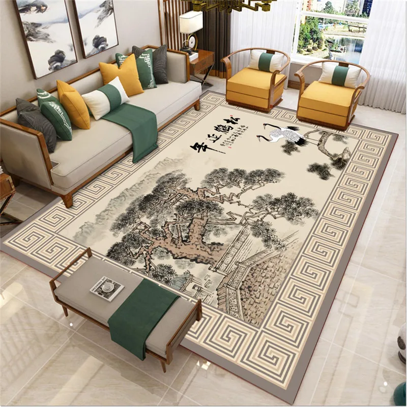 VIKAMA Chinese Carpet Large Area Living Room Non-Slip Mat Home Decoration Bedroom Blanket Study Tea Room Full Carpet decorative carpet,plush carpet,non slip carpet,imitated cashmere carpet