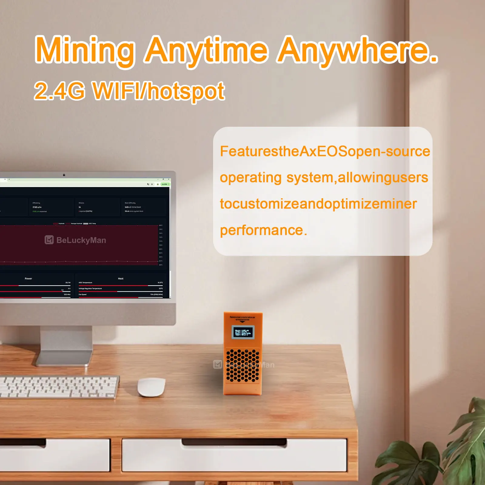 Dogecoin miner LG07 25W 11MH/S Scrypt Algorithm ltc doge xvg lky 2 ...