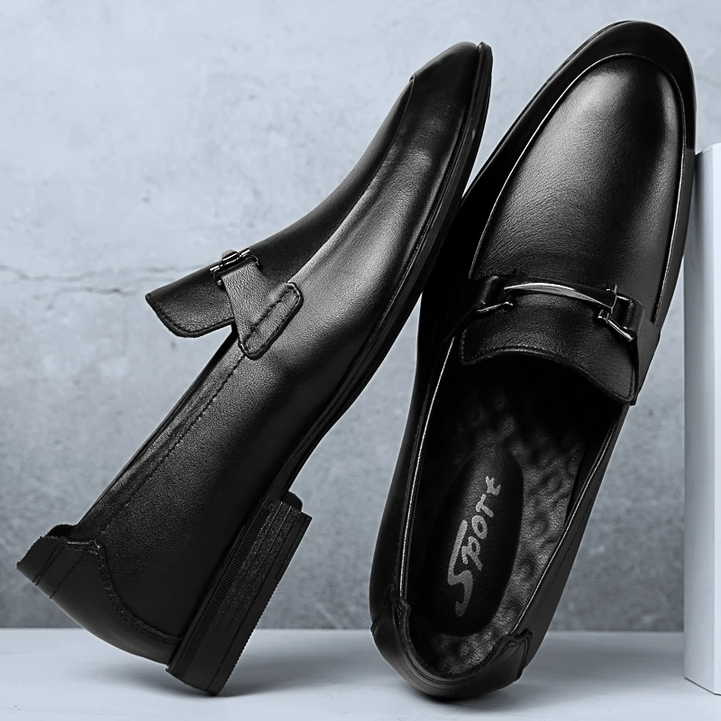 George - Mocassins à lacets en cuir de luxe pour hommes