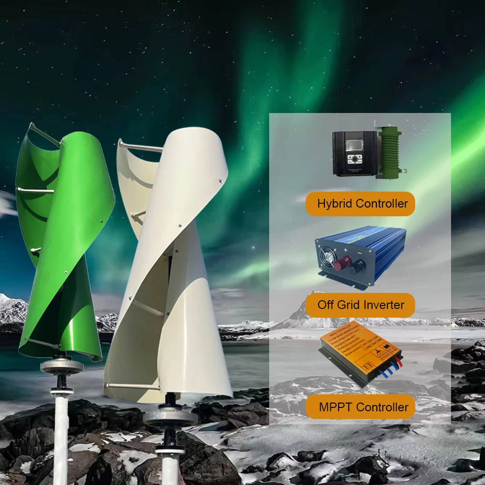 กังหันลมสำหรับใช้ในครัวเรือน 10000 วัตต์ และ 15000 วัตต์ ระบบกักเก็บพลังงานครบวงจร สำหรับเครื่องใช้ไฟฟ้าในครัวเรือน พร้อมตัวควบคุมและอินเวอร์เตอร์ 220 โวลต์ 1