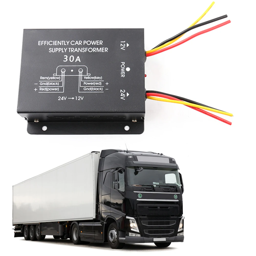 Alimentatore Per Auto Step-Down Trans Ex Convertitore Da 24V A 12V 10A 15A 20A 30A Uscita Con Potenza Di Memoria Inverter Alto A Basso