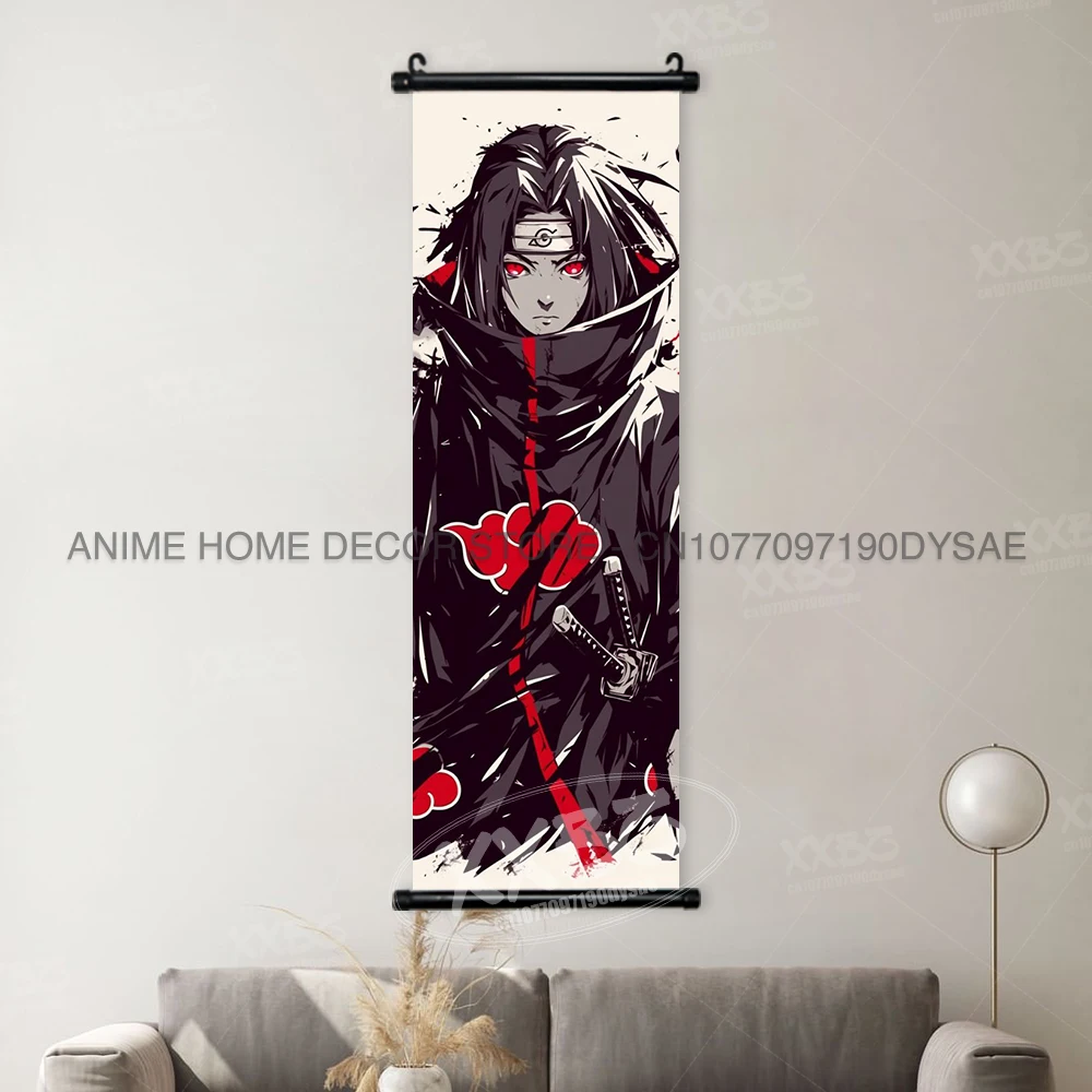 Naruto Anime Character Wall Art Scroll – Sakura, Ino, and Hinata Home Decor Mural