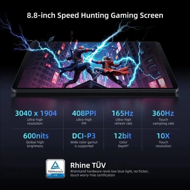 오리지널 레노버 리전 Y700 4세대 게이밍 태블릿 CN 버전 스냅드래곤 8 엘리트 8.8인치 3K 165Hz 디스플레이 7600mAh 안드로이드 15 패드 PC