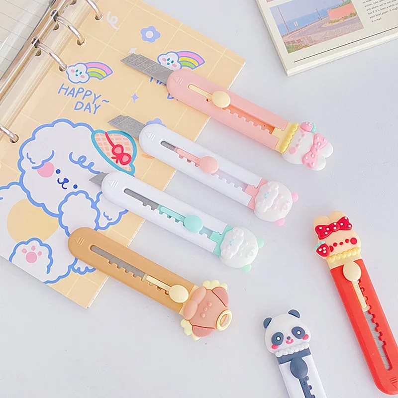 1Pcs Cute Mini Cutter Utility Knife Student Art DIY Tools Creative Stationery School Supplies