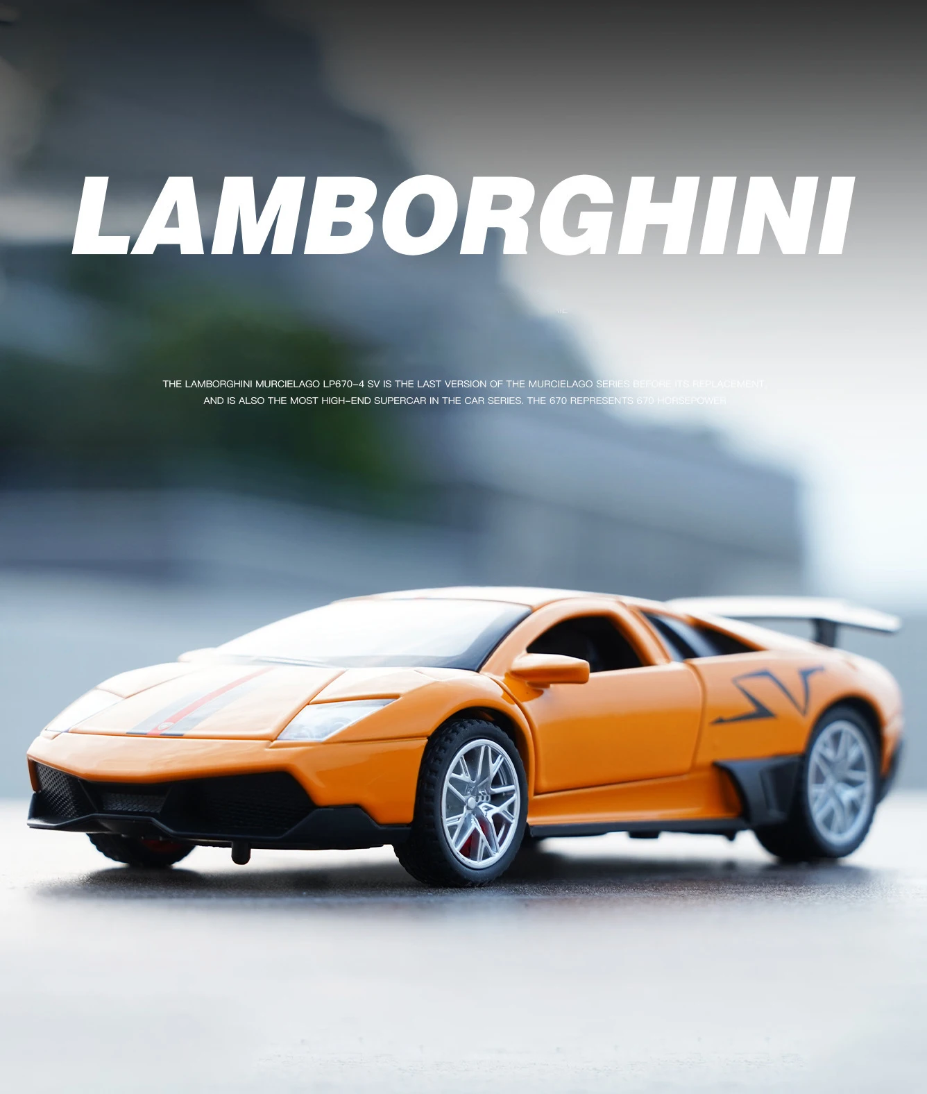 Murcielago LP670-4 SV 1:32 Ölçekli Model Araba