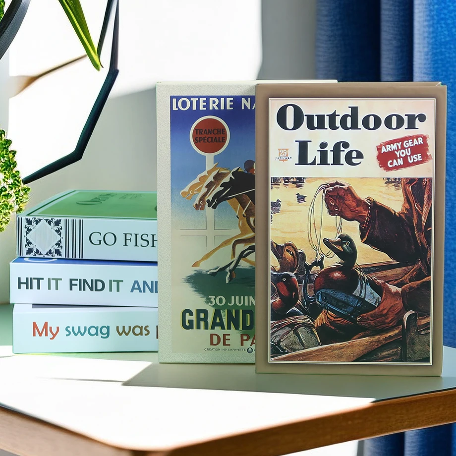 

Винтажные бейсбольные, баскетбольные, гольф, поддельные книги для украшения журнального столика, декоративная книга для хранения, реквизит для стрельбы, подарок, домашний декор