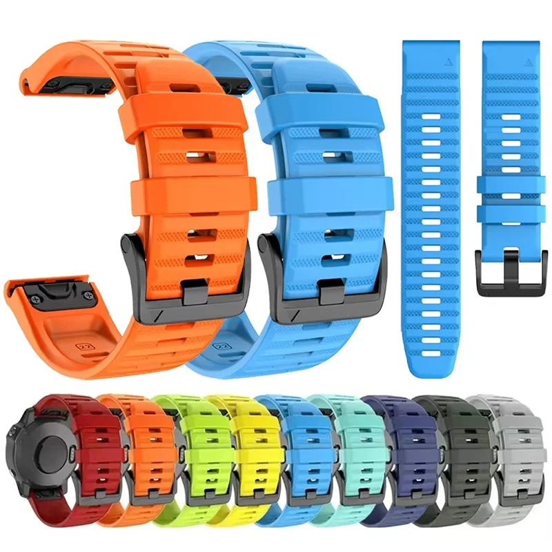 Enhanced Silicone Smart Watchband - Replacement Sport Strap with Quick Release