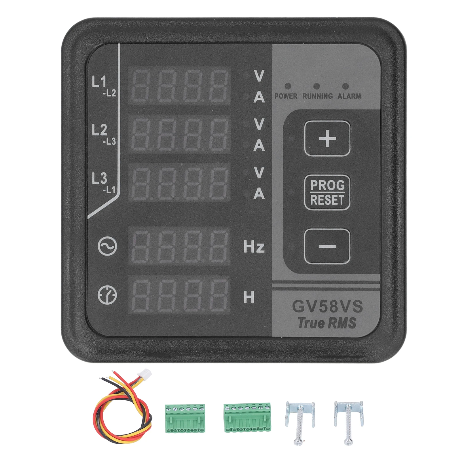 

Generator Digital Multifunction Meter Self Starting Amp Volt Frequency Meter for Detection 8‑36V