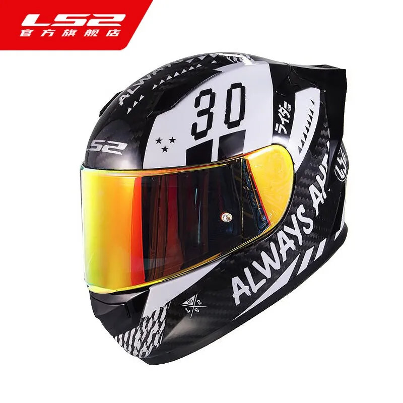 新品 ダブルレンズ フルフェイスヘルメット バイク ヘルメット カーボン柄 男性用フルフェイスバイクヘルメット,カーボンファイバー,ダブル