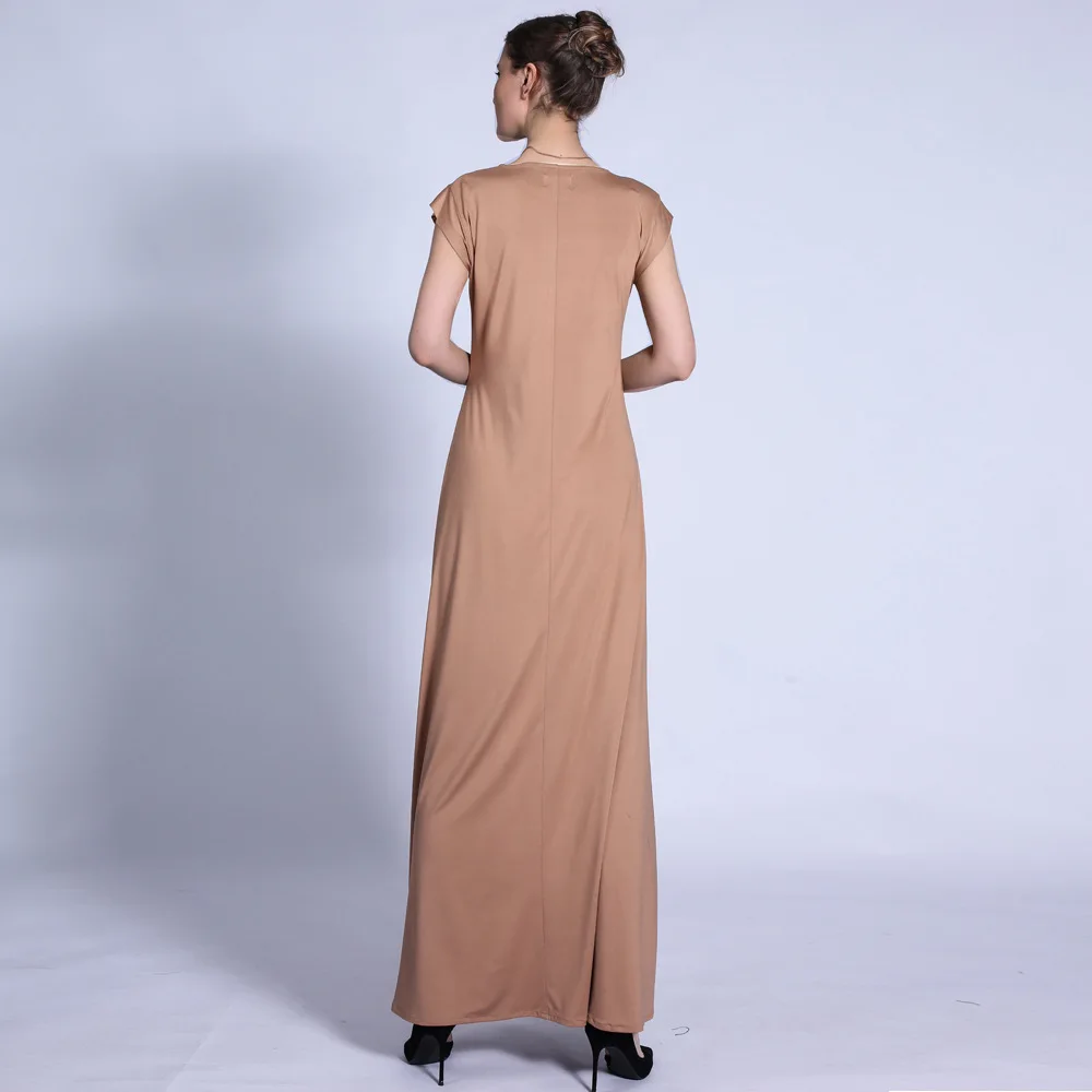 Dubai 2023 Muslim Women Islamic Sleeveless 3 Colors Highly Elastic Inner Slip Dress For Abaya Ramadan