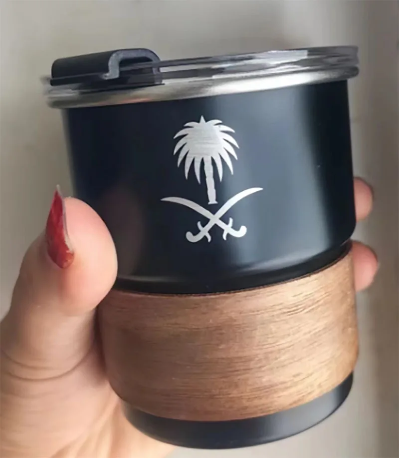 Custom Logo Coffee Set - علبة قهوة شعار مخصص طقم ق...